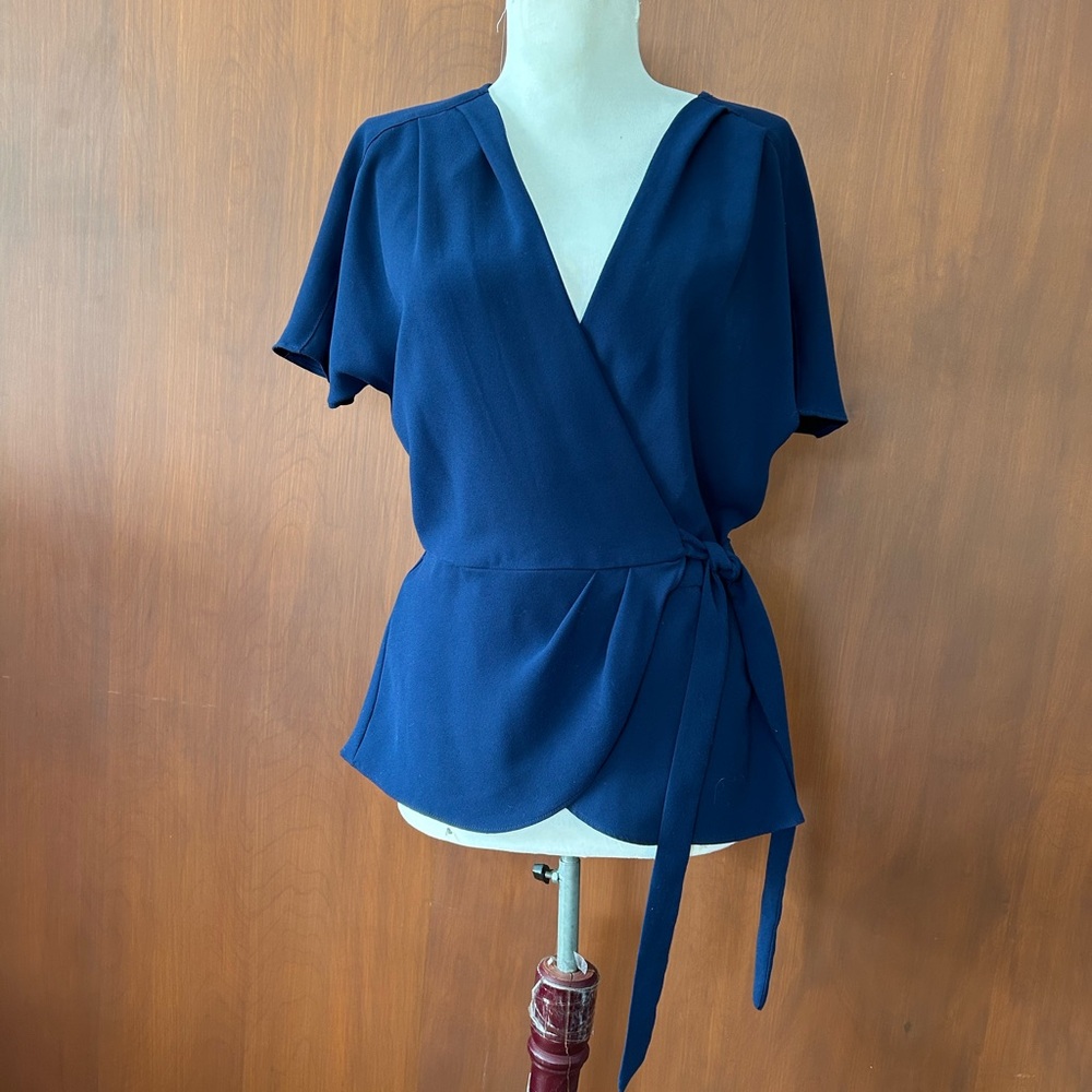 Trina Turk Deep Navy Blouse